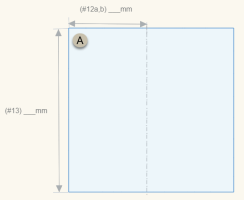 Rectangle or square shape in the front view